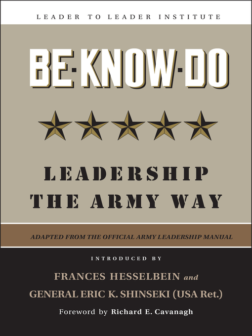 Title details for Be Know Do by U.S. Army - Available